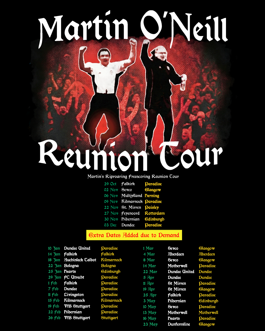 Martin O'Neill Reunion Tour - Celtic