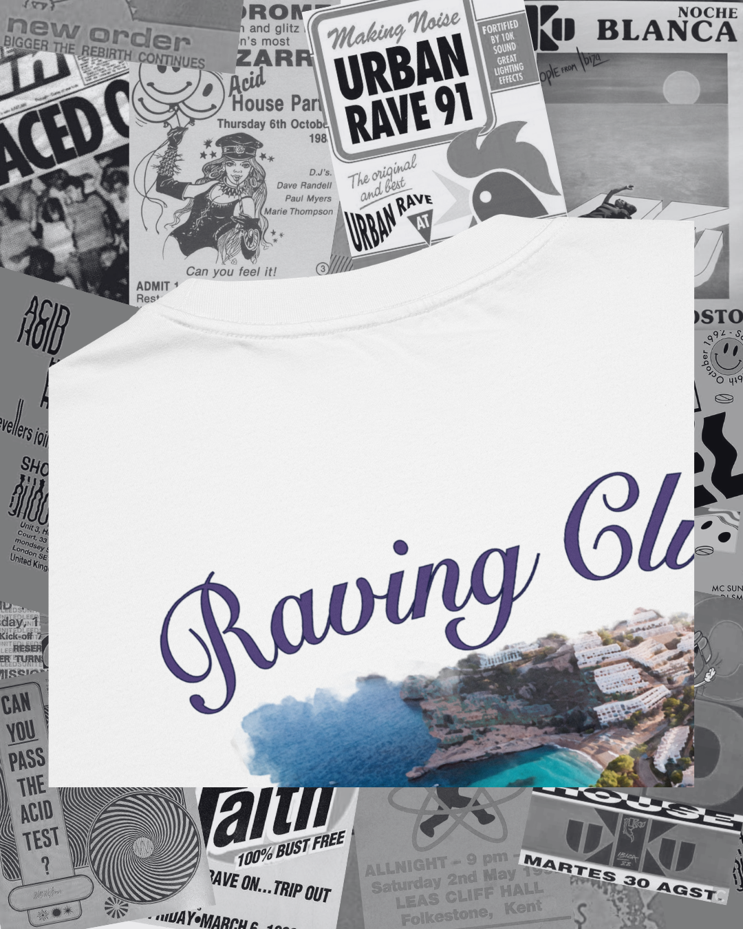 RCA - Raving Club de Sant Antoni Oversized Graphic Tee
