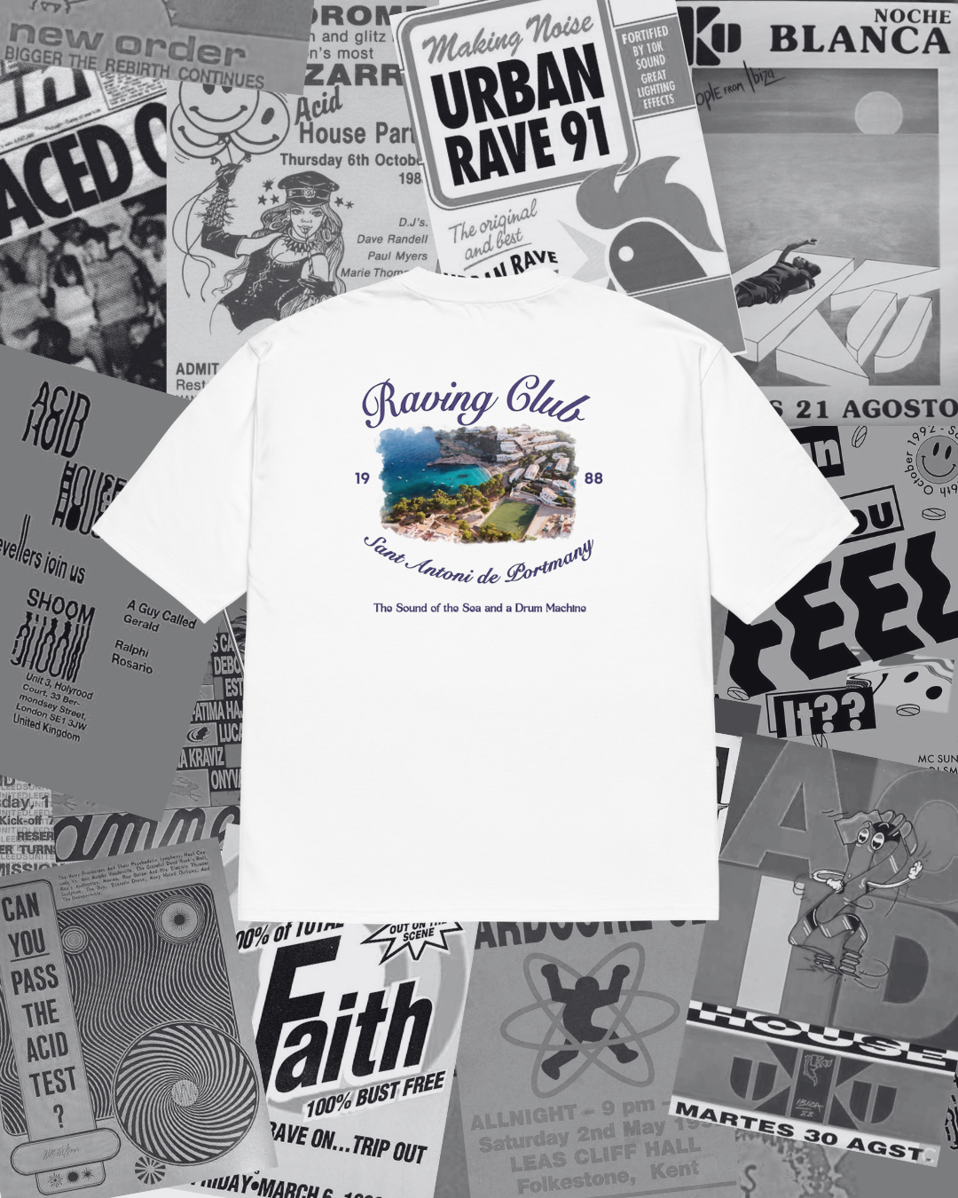 RCA - Raving Club de Sant Antoni Oversized Graphic Tee