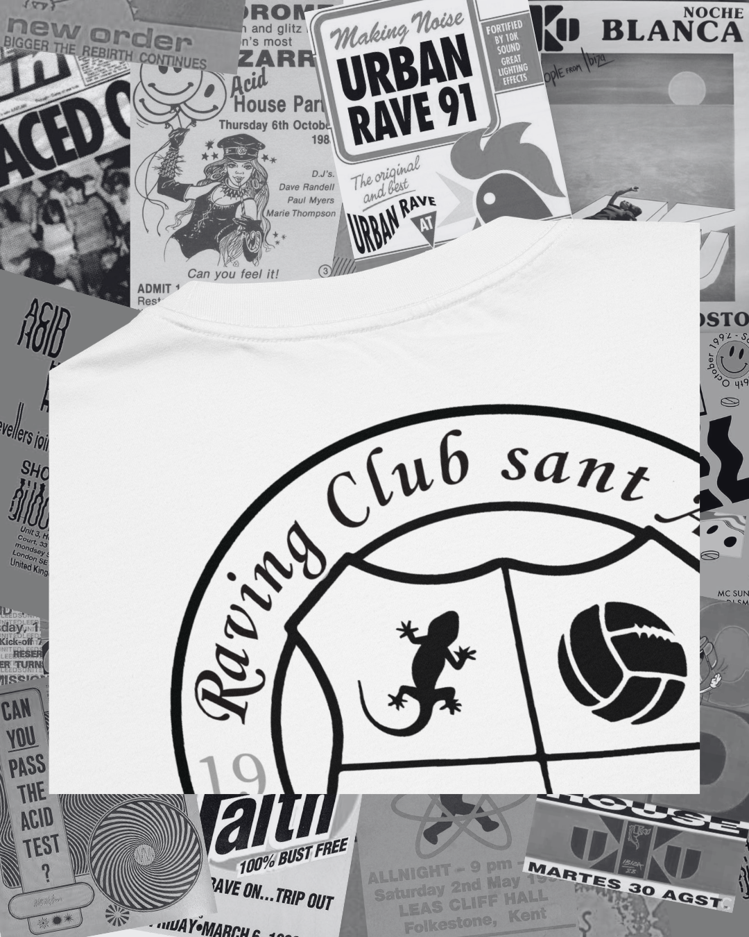RCA - Raving Club de Sant Antoni Oversized Logo Tee